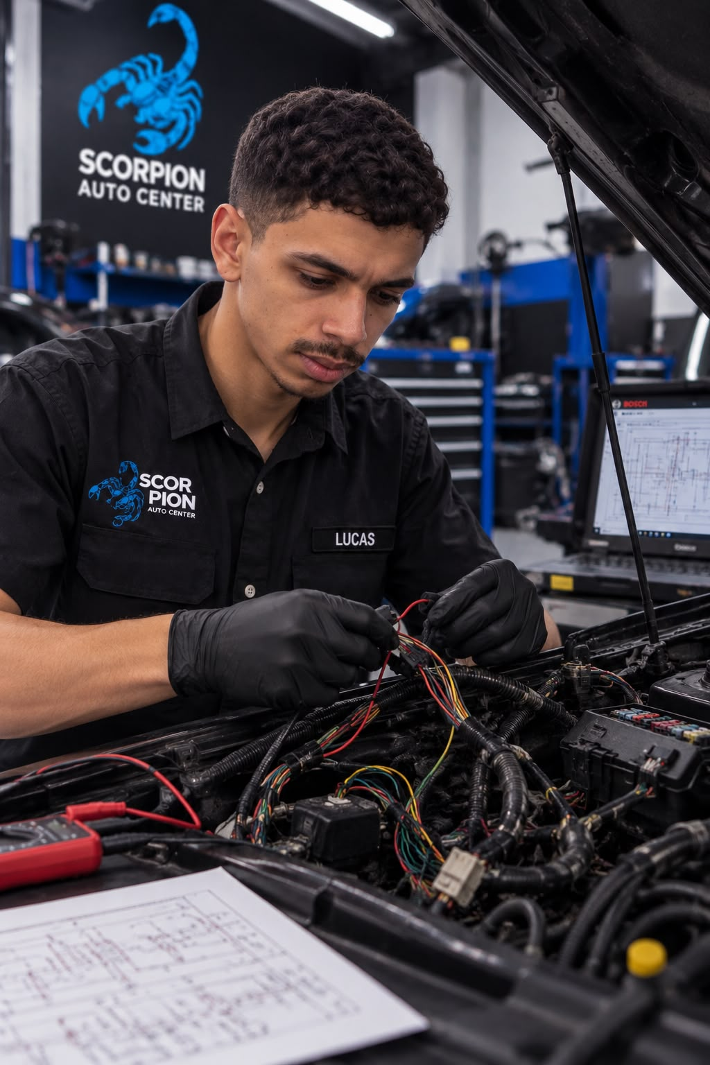 Diagnóstico automotivo realizado na Scorpion Auto Center